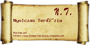 Nyolczas Terézia névjegykártya
